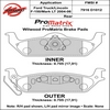 Pad Set, Promatrix, D1012